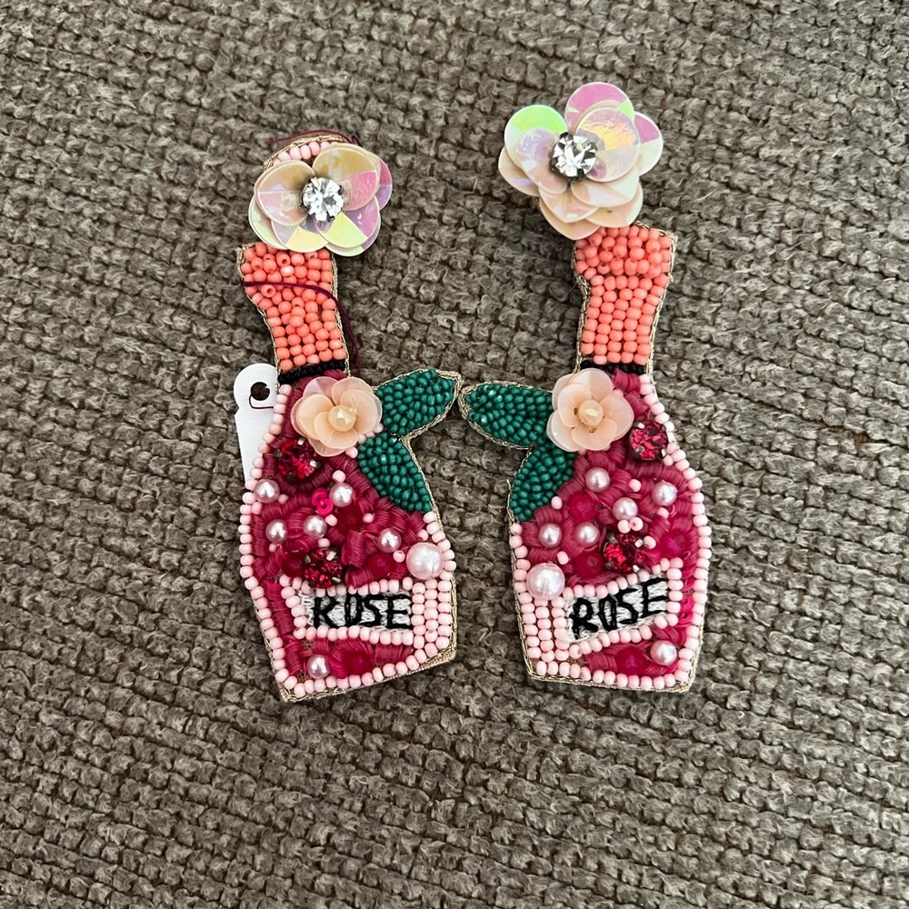 Rose earrings